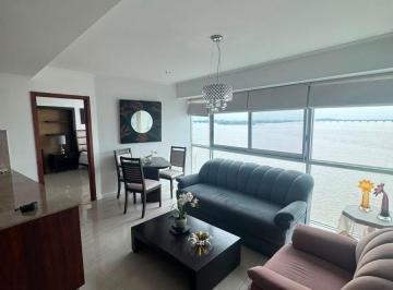 Departamento de 2 habitaciones, Guayaquil · Dpto. Full Amoblado con Vista Al Río en River Front II - Puerto Santa Ana