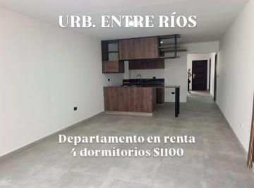 Departamento de 4 habitaciones, Guayaquil · 7447.urb. Entre Ríos - Samborondon Km1.5, Alquilo Departamento 4 Dorm. $1100.