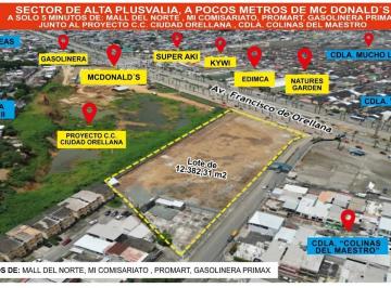 Bodega-Galpón · 12382m² · Terreno Comercial Av Francisco de Orellana Se Vende Terreno Comercial de 12382 m²