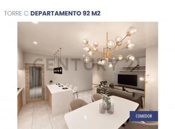 Departamento · 92m² · 2 Habitaciones · 1 Estacionamiento · Venta de Departamento de Estreno en Proyecto Lisboa - Ceibos J. Zav