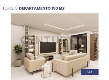 Departamento · 150m² · 3 Habitaciones · 1 Estacionamiento · Venta de Departamento de Estreno en Proyecto Lisboa - Ceibos J. Zav