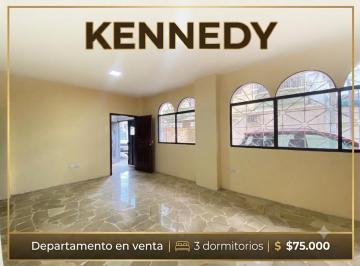 Departamento de 3 habitaciones, Guayaquil · 7498. Kennedy, Vendo Departamento 3 Dorm. $75.000.