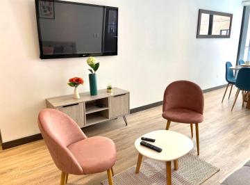 Suite · 69m² · 1 Habitación · 1 Estacionamiento · La Carolina, Suite Amoblada, 69 m², Balcon