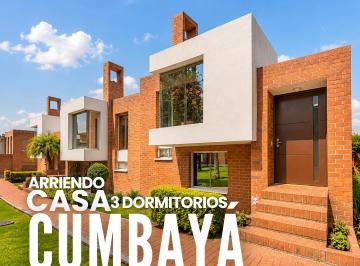 Casa · 170m² · 3 Habitaciones · 2 Estacionamientos · Casa en Renta Cumbaya | 3 Dorm. | Seguridad | Cerca Usfq