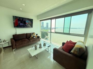Suite de 1 habitación, Guayaquil · Suite Amoblada en Venta con Vista Directa Al Rio en Puerto Santa Ana, Edificio Riverfront