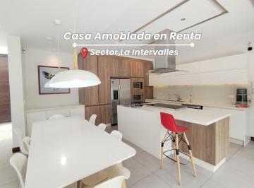Casa · 250m² · 3 Habitaciones · 2 Estacionamientos · Renta de Casa Amoblada con Diseño Moderno - Minimalista con Piscina, Sector Intervalles