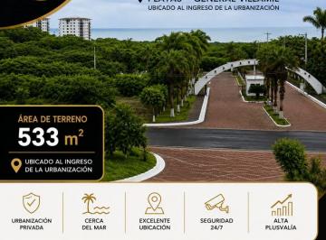 Terreno / Lote , Playas · Terreno en Venta 533,70 m² – Terrazas del Mar, General Villamil, Junto Al Ocean Club