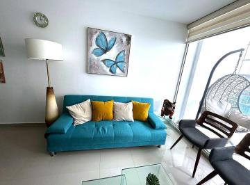 Departamento · 82m² · 3 Habitaciones · 1 Estacionamiento · 106 Mil Venta Depto. Amoblado Tonsupa, Vista Panorámica, Playa a 50 m