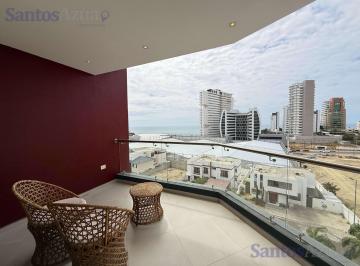Departamento · 120m² · 3 Habitaciones · 1 Estacionamiento · Arrienda Barbasquillo: Departamento Full Amoblado Alquiler, Vista, Confort y Ubicación - Sb