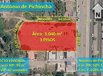 Terreno / Lote · 3040m² · Venta Terreno Comercial 3.040 m² Mitad del Mundo con Fernte Av Córdova Galarza
