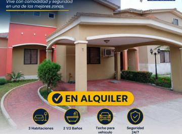 Casa de 3 habitaciones, Daule · Casa Amoblada en Alquiler en La Urbanización Plaza Madeira