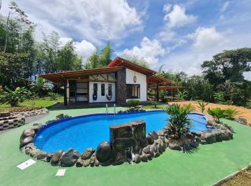 Bodega-Galpón · 105m² · 2 Habitaciones · 10 Estacionamientos · Quinta con Piscina Privada en Pedro Vicente Maldonado, Casa de 105 m², Terreno 7107 m²