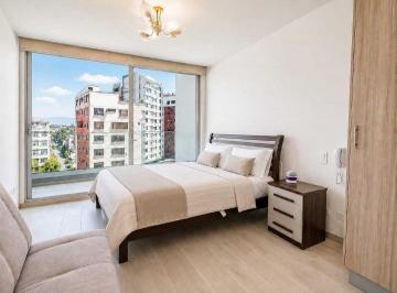Suite · 55m² · 1 Habitación · 1 Estacionamiento · Rento Estudio Amoblado con Balcón en Quito Cerca Al Parque La Carolina