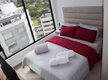 Departamento · 50m² · 1 Habitación · Disfruta Quito Desde Las Alturas en Este Estudio Moderno y Luminoso. con Ventanales Que Revelan Vist