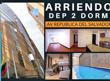 Departamento de 3 habitaciones, Quito · Departamento Renta | 85 m² | Carolina – Rep Salvador | 3 Dorm. | Incluye Línea Blanca