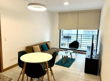 Suite · 54m² · 1 Habitación · 1 Estacionamiento · Mv - Sector La Carolina en Renta Suite Amoblada 54 m Mas Balcon, Edificio Atelier Uribe