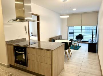 Suite · 54m² · 1 Habitación · 1 Estacionamiento · Mv - Sector La Carolina en Renta Suite Amoblada 54 m Mas Balcon, Edificio Atelier Uribe