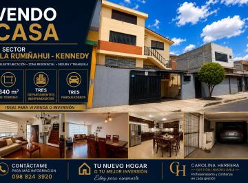 Casa de 10 habitaciones, Quito · Vendo Casa Independiente con Tres Departamentos 345 m Sector Rumiñahui Acepto Vehiculo