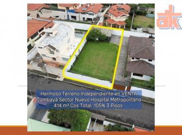 Terreno / Lote , Quito · Venta Terreno 414 m² Cumbayá - Sector La Primavera / Hosp. Metropolitano