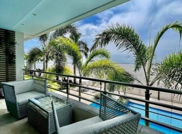 Departamento de 3 habitaciones, Guayaquil · Mocoli Blue Bay Departamento Vista Al Rio Planta Baja en Venta