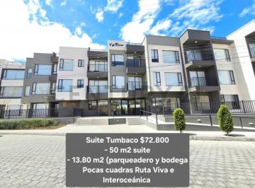 Suite · 63m² · 1 Habitación · 1 Estacionamiento · Venta Suite Tumbaco 63 m². Entre Ruta Viva E Interoceanica. Guardianía