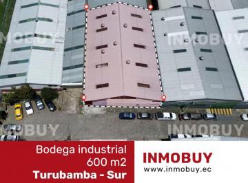 Bodega-Galpón , Quito · Venta de Bodega Industrial Mediano Impacto de 600 m² en Turubamba Sur – Quito