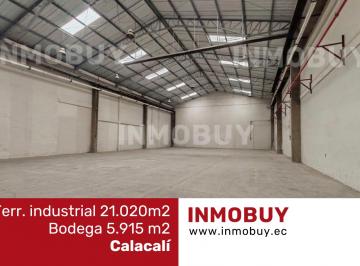 Bodega-Galpón , Quito · Vendo Terreno Industrial 21.020 m² con Bodega de 5.915 m² Calacalí Norte de Quito