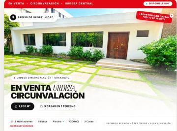 Casa de 8 habitaciones, Guayaquil · Impresionante Propiedad 1200 m², 8 Dorm. Piscina - Urdesa, Av Circunvalación