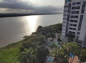 Departamento · 109m² · 2 Habitaciones · 2 Estacionamientos · Departamento en Alquiler 2 Dorm. en Km 4,5 Vista Al Río, Samborondón