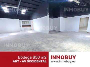 Bodega-Galpón , Quito · Arriendo Bodega Independiente 850 M²– Ant Occidental – Norte de Quito