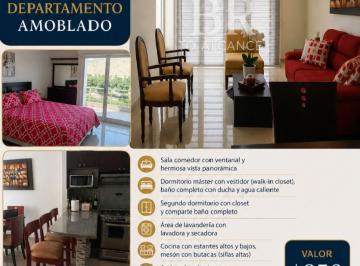 Departamento de 2 habitaciones, Guayaquil · Ceibos, Alquilo Departamento Totalmente Amoblado 2 Dorm., Balcón, Ascensor, Piscina, Área Bbq