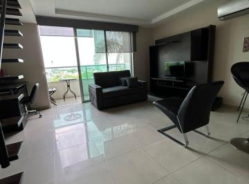 Departamento de 1 habitación, Guayaquil · Loft Amoblado con Vista y Estilo Moderno