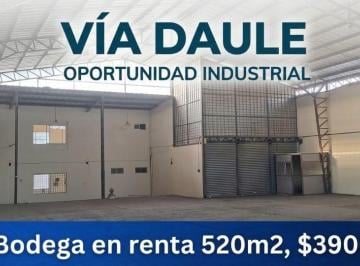 Bodega-Galpón , Daule · 7678. Via Daule - Alquilo Bodega 520 m², $3900.