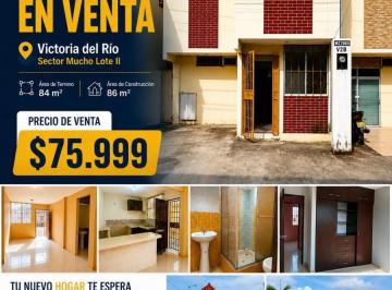 Casa de 3 habitaciones, Guayaquil · Casa de 3 Habitaciones con Poco Uso | Victoria del Río, Mucho Lote 2 | Seguridad y Áreas Sociales