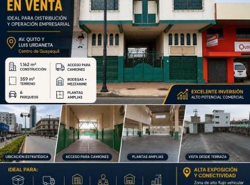 Oficina comercial , Guayaquil · Edificio Comercial de 1.162 m² | Acceso Para Camiones | Av Quito y Luis Urdaneta