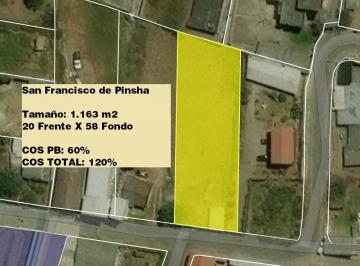 Terreno / Lote · 1163m² · Venta Terreno 1.163 m² Cumbaya - San Francisco de Pinsha
