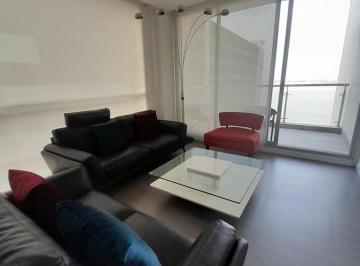 Departamento · 120m² · 3 Habitaciones · 1 Estacionamiento · Alquiler Departamento Amoblado, 3 Habitaciones, 120 m², Vista Al Rio, Balcón Ae