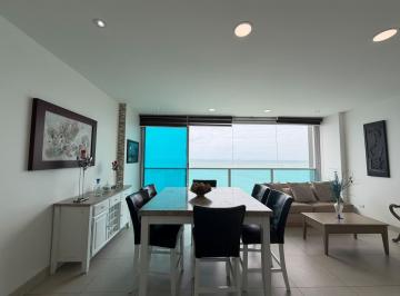 Departamento · 148m² · 3 Habitaciones · 2 Estacionamientos · Departamento en Venta Frente Al Mar en Edif. Exclusivo Bay Point, San Lorenzo - Salinas