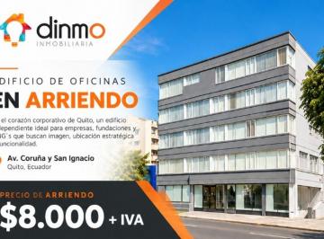 Edificio-Hotel-Fabrica de 29 habitaciones, Quito · Edificio de Oficinas en Renta | Av Coruña – Plaza Artigas | 1.000 m²