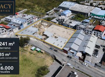 Bodega-Galpón , Quito · Fábrica de 2.241 m² con Subsuelo Ya Fundido.