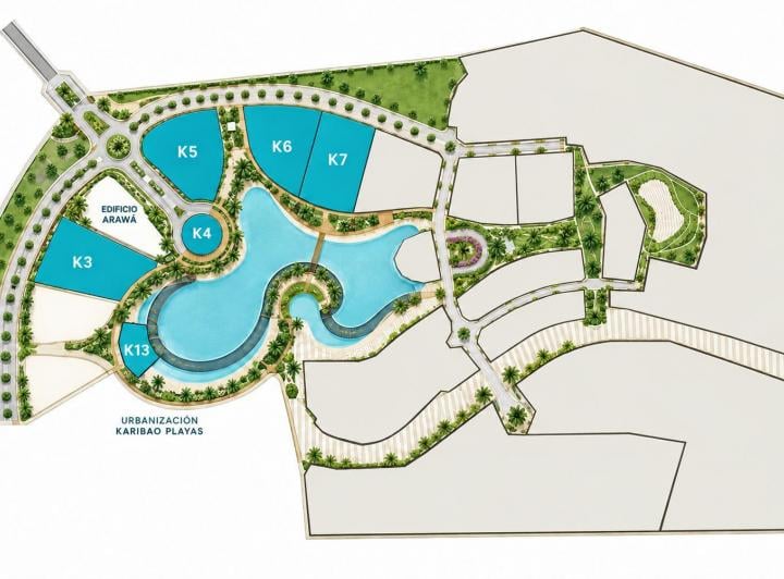 Proyecto vertical , Playas · Macrolotes Urbanizados Para Proyectos en Karibao, Vía Playas–engabao