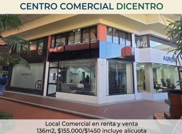 Local comercial , Guayaquil · 7776. Centro Comercial Dicentro, Alquilo o Vendo Local Comercial 136 m², $155.000/$1100.