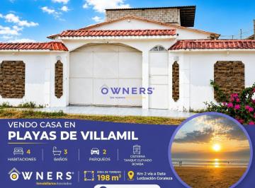 Casa · 198m² · 4 Habitaciones · 2 Estacionamientos · Venta Casa Playa de Villamil (Hsj)