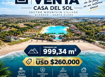 Terreno / Lote , Santa Elena · Terreno en Venta | Casa del Sol – Ayangue999,34 m² | Usd 260.000