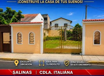 Terreno / Lote , Salinas · En Venta Terreno de 260 m² | Cdla Italiana Sector Residencial de Salinas | a 10 Minutos de Chipipe