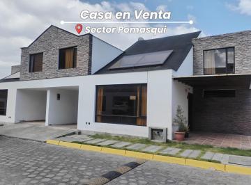 Casa · 145m² · 3 Habitaciones · 1 Estacionamiento · Venta de Casa en Conjunto / Pomasqui | Lista Para Habitar, 3 Habitaciones / Estudio y Seguridad 24/7
