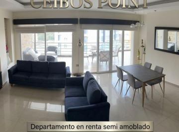 Departamento de 3 habitaciones, Guayaquil · 7802. Ceibos Point, Departamento en Renta Semi Amoblada 3 Dorm. $1000.