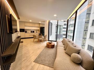 Departamento · 64m² · 1 Habitación · 1 Estacionamiento · Mv - Sector La Carolina en Renta Suite Amoblada 65 m con Balcon, Edificio Moderno
