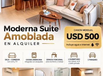 Suite de 1 habitación, Guayaquil · Moderna Suite Amoblada en Alquiler – Urdesa Central