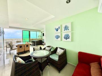 Departamento de 3 habitaciones, Salinas · Salinas Inicio Malecon: en Edificio Frente Al Mar con Balcón